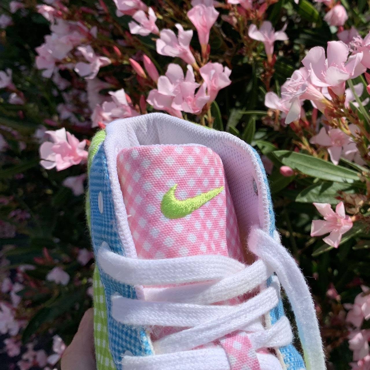 Nike Vintage Gingham High Tops - Women's Size 11 - Multi Color