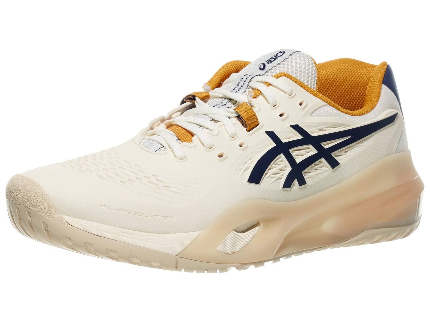 Asics Gel Resolution X Cream_Deep Ocean Mens Shoes