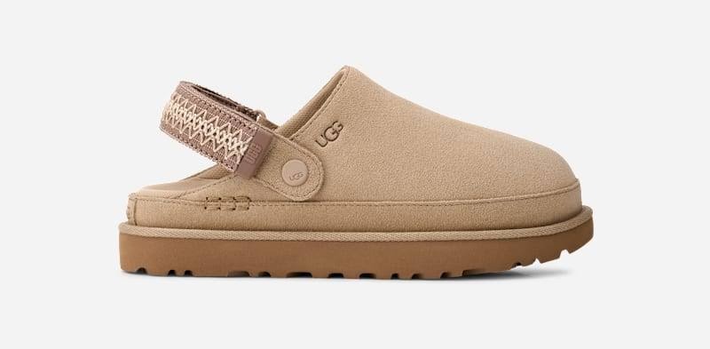 UGG Women's Goldenstar UGG braid Clog Suede Shoes