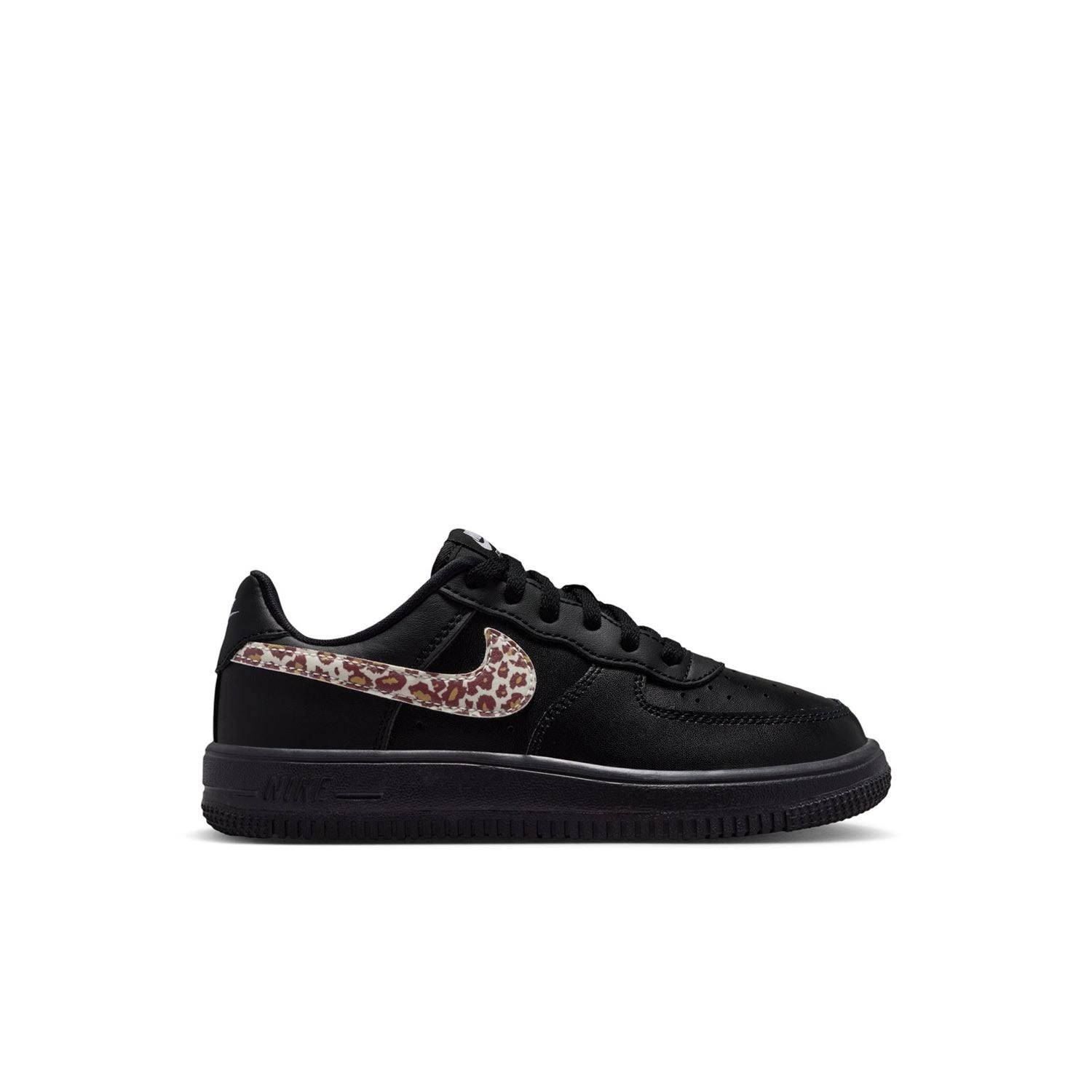 Nike Air Force 1 Kid's Shoes in Black_White