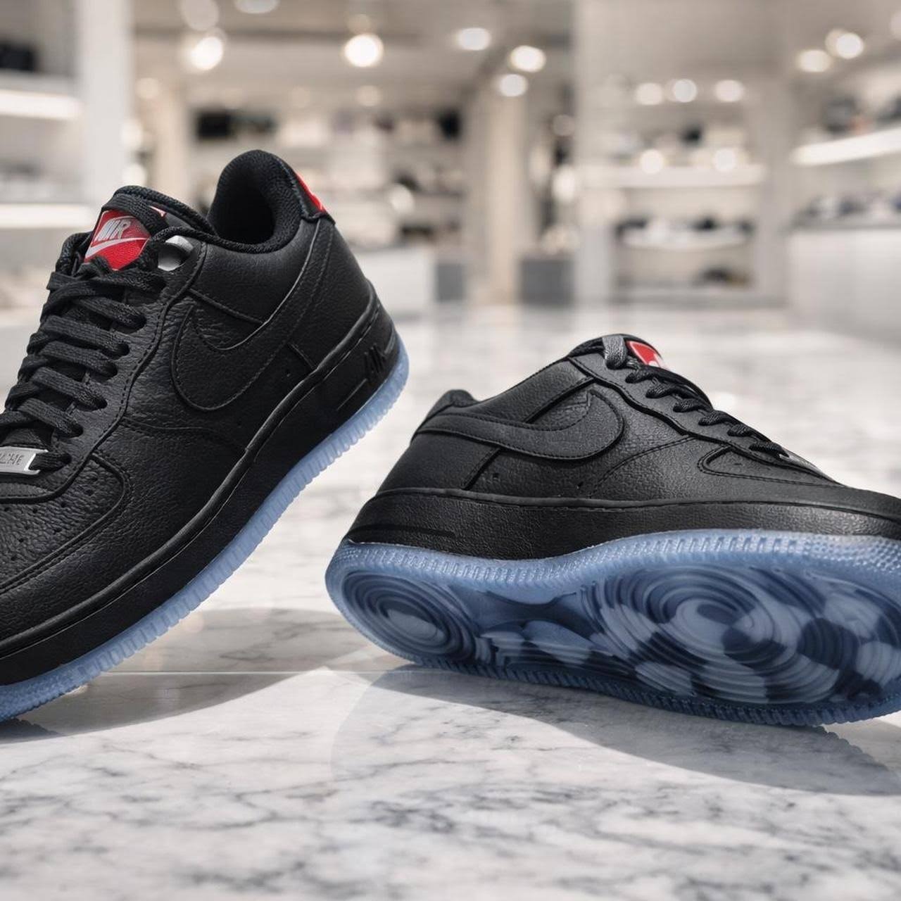 Nike Air Force 1 Low Black_University Red Men's Sneakers
