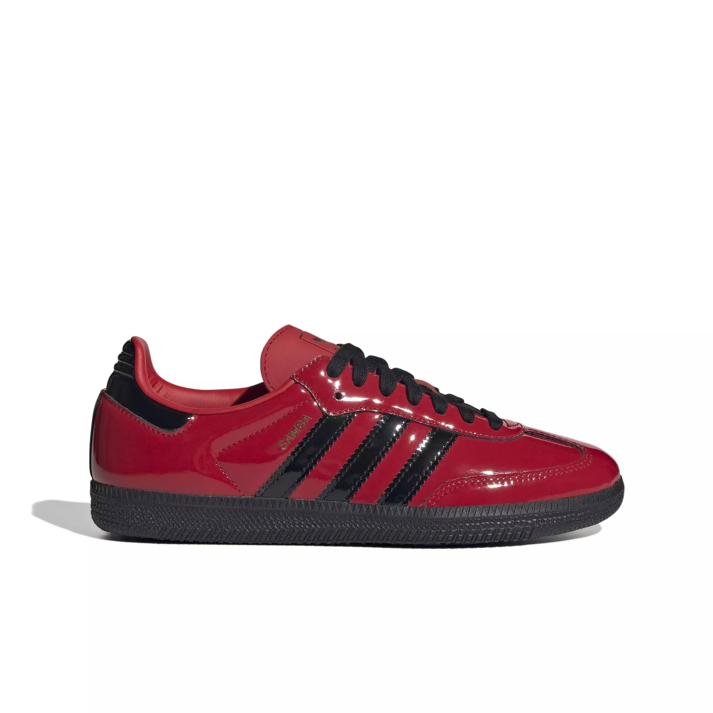 adidas Women's Samba OG Better Scarlet Black Patent