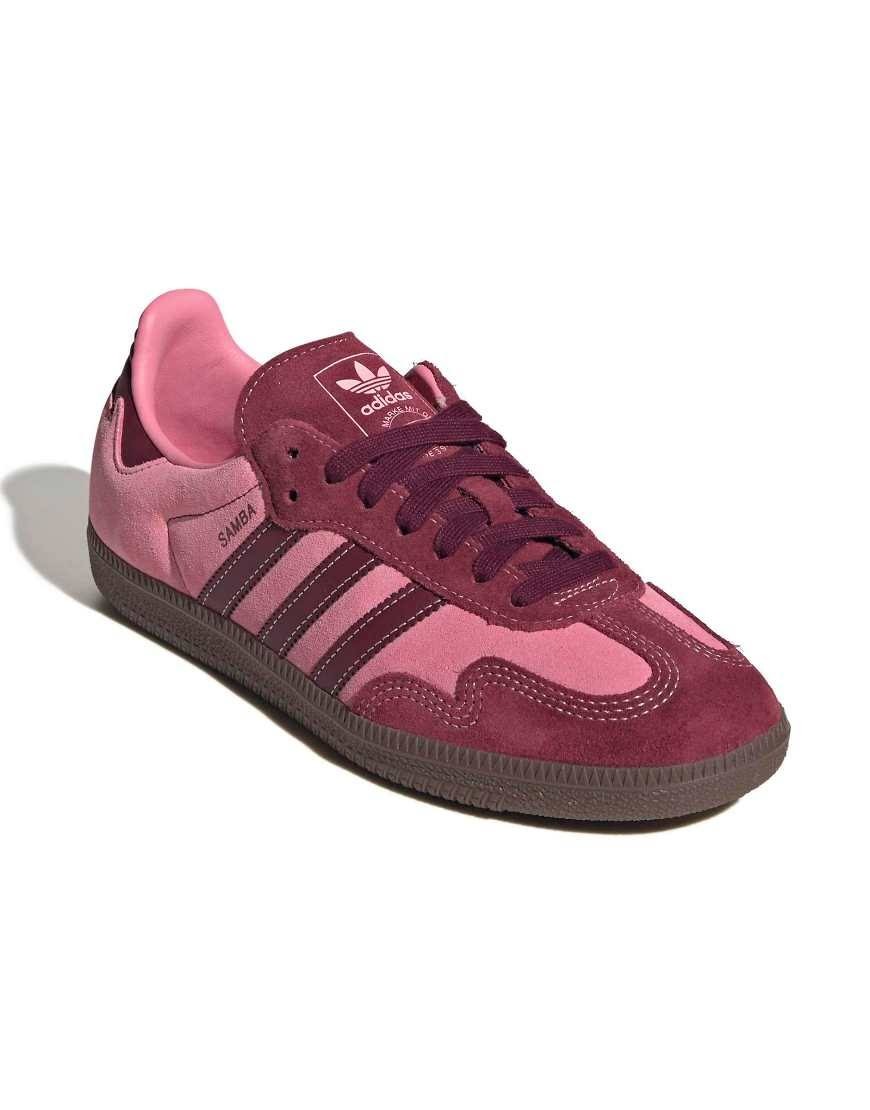 adidas Originals - Samba OG Sneakers - Women - Textile_Rubber_Leather - WOMENS 7.5 - MENS 6.5 US - Pink