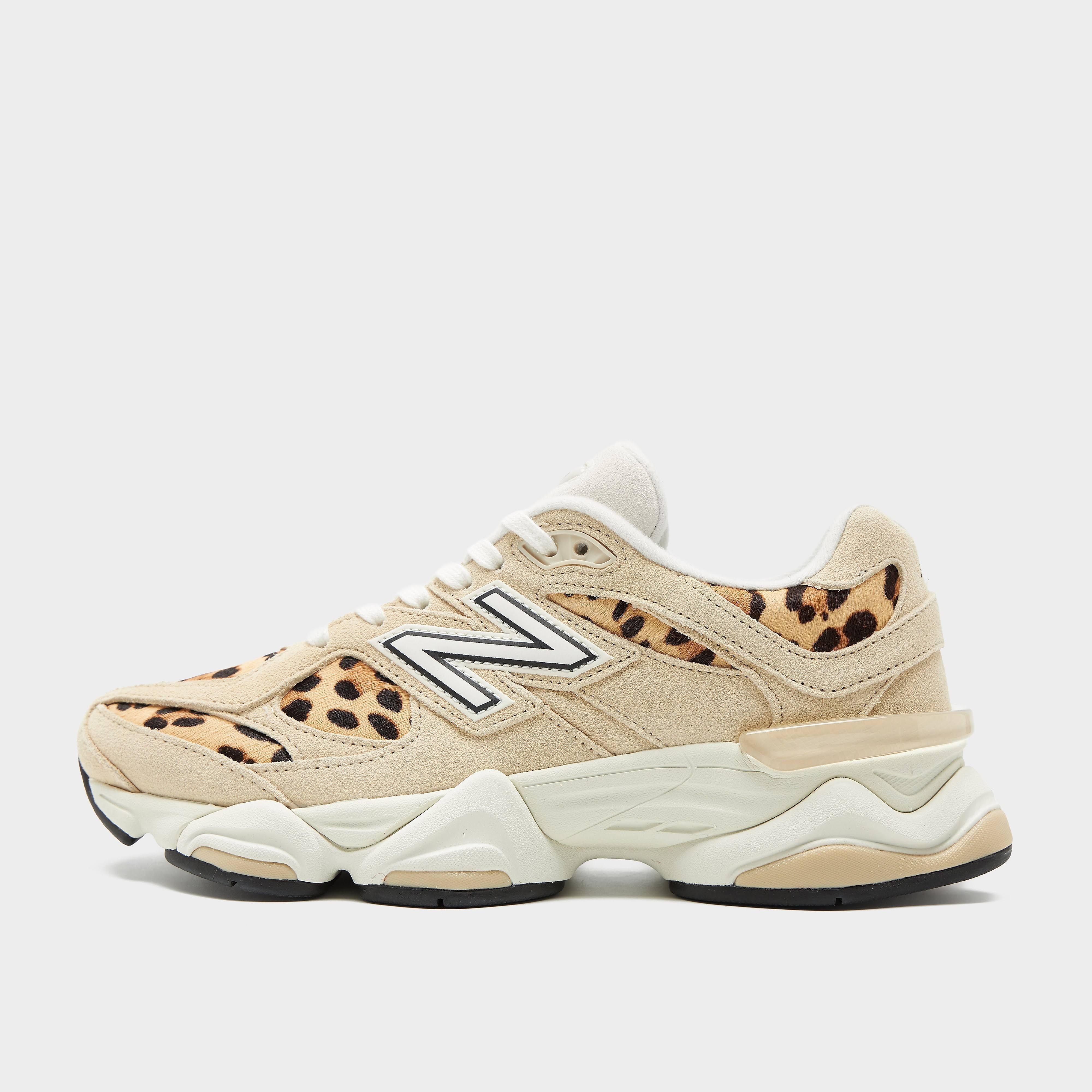New Balance Women's 9060 Tan Leopard White
