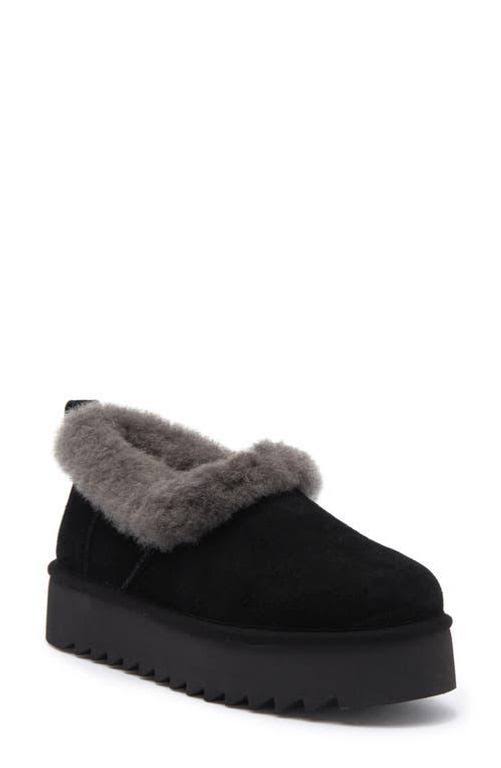 Ugg Women s Size Black Shearling Nita Platform Slipper Shoes