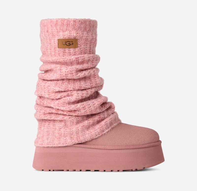 UGG Classic Mini Dipper Legwarmer Boot Pink Dawn Women s