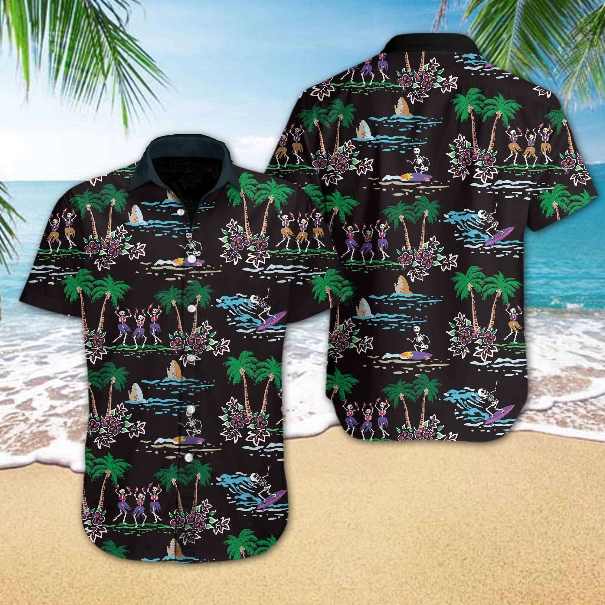 Skeleton Beach Hawaiian Shirt