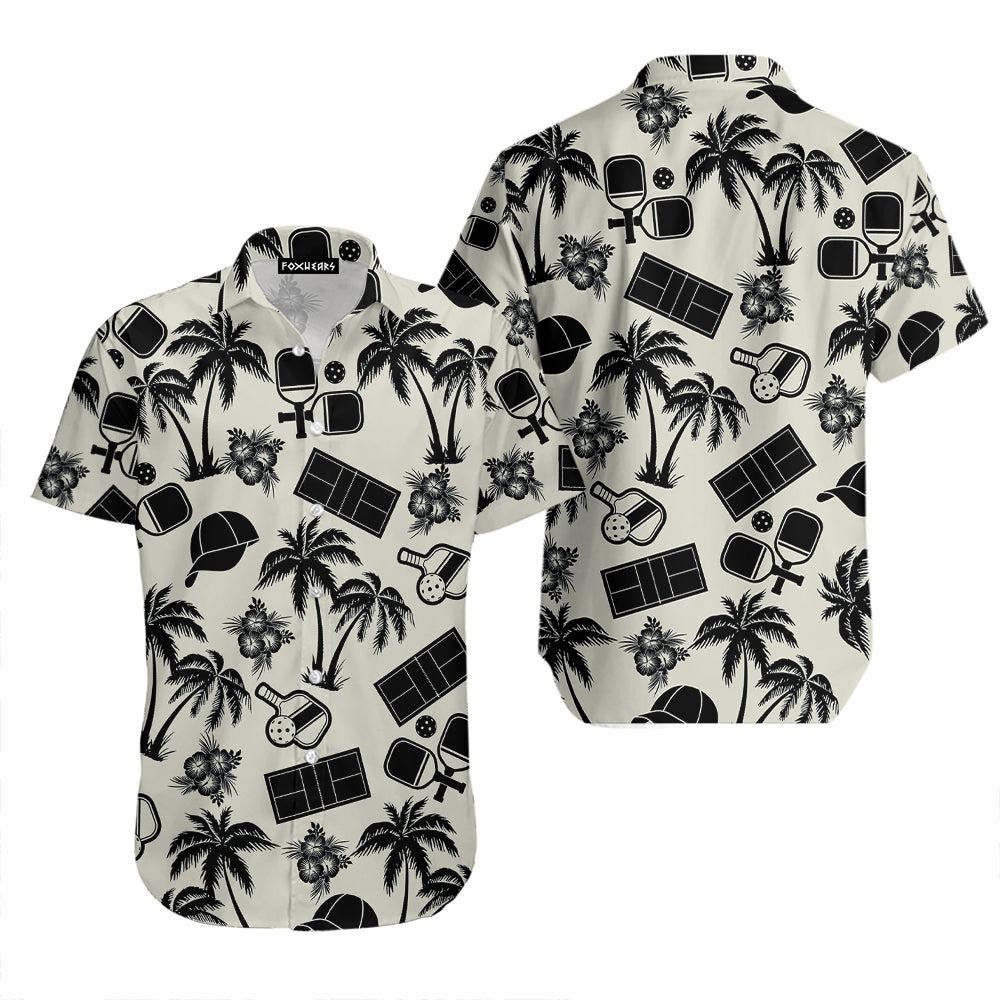 Pickleball Palm Tree Hawaiian Shirt