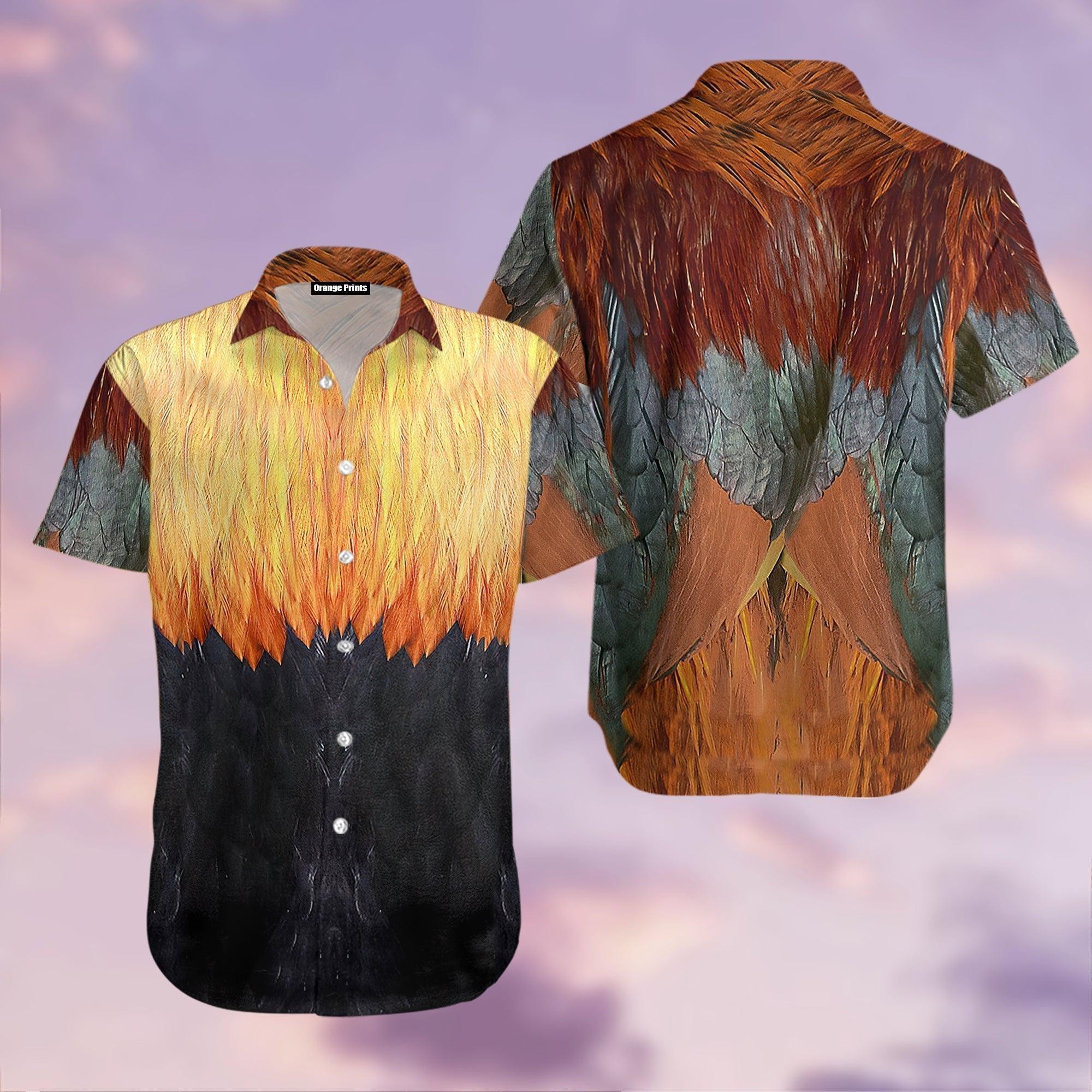 Rooster Cosplay Costume Animal Hawaiian Shirt