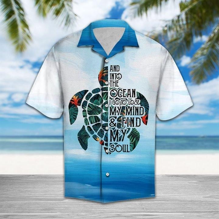 Turtle In The Ocean Hawaiian Shirt