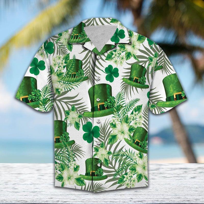 Ireland Green Hat Hawaiian Shirt