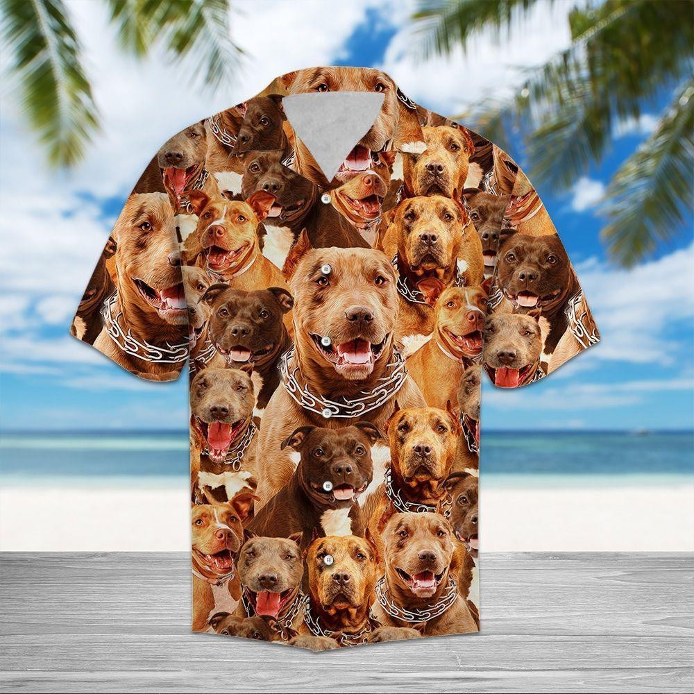 Pitbull Awesome Hawaiian Shirt
