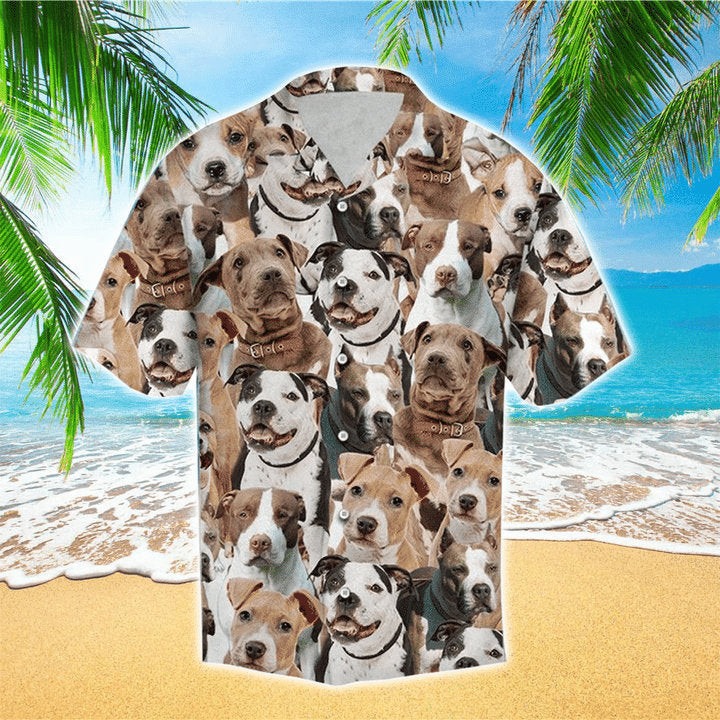 American Pitbull Terrier Doodle Hawaiian Shirt