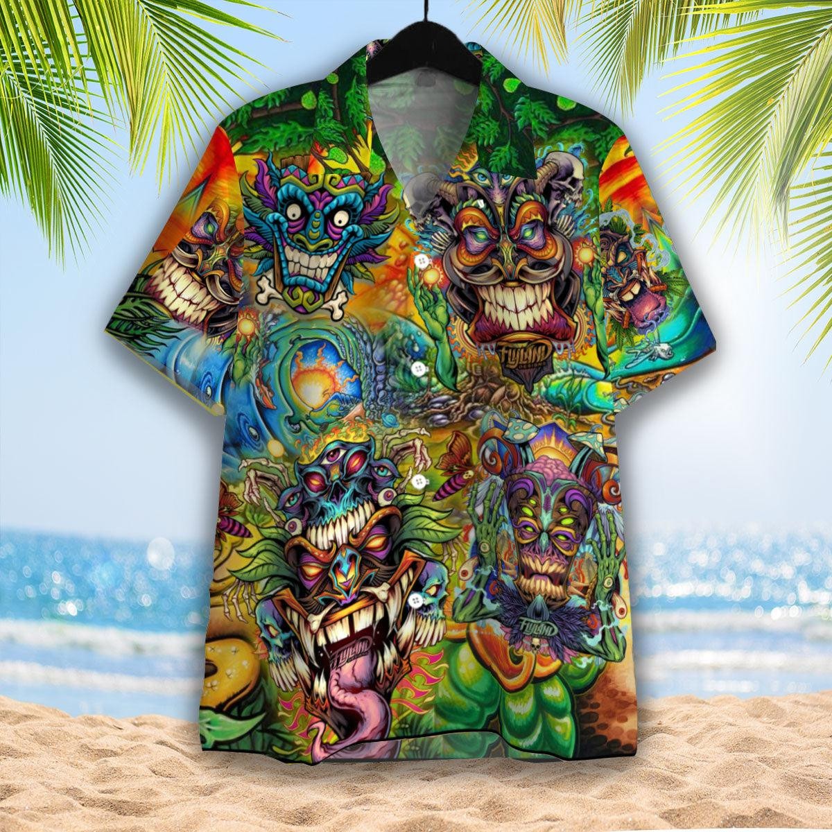 Tiki Tiki Hippie Hawaiian Shirt