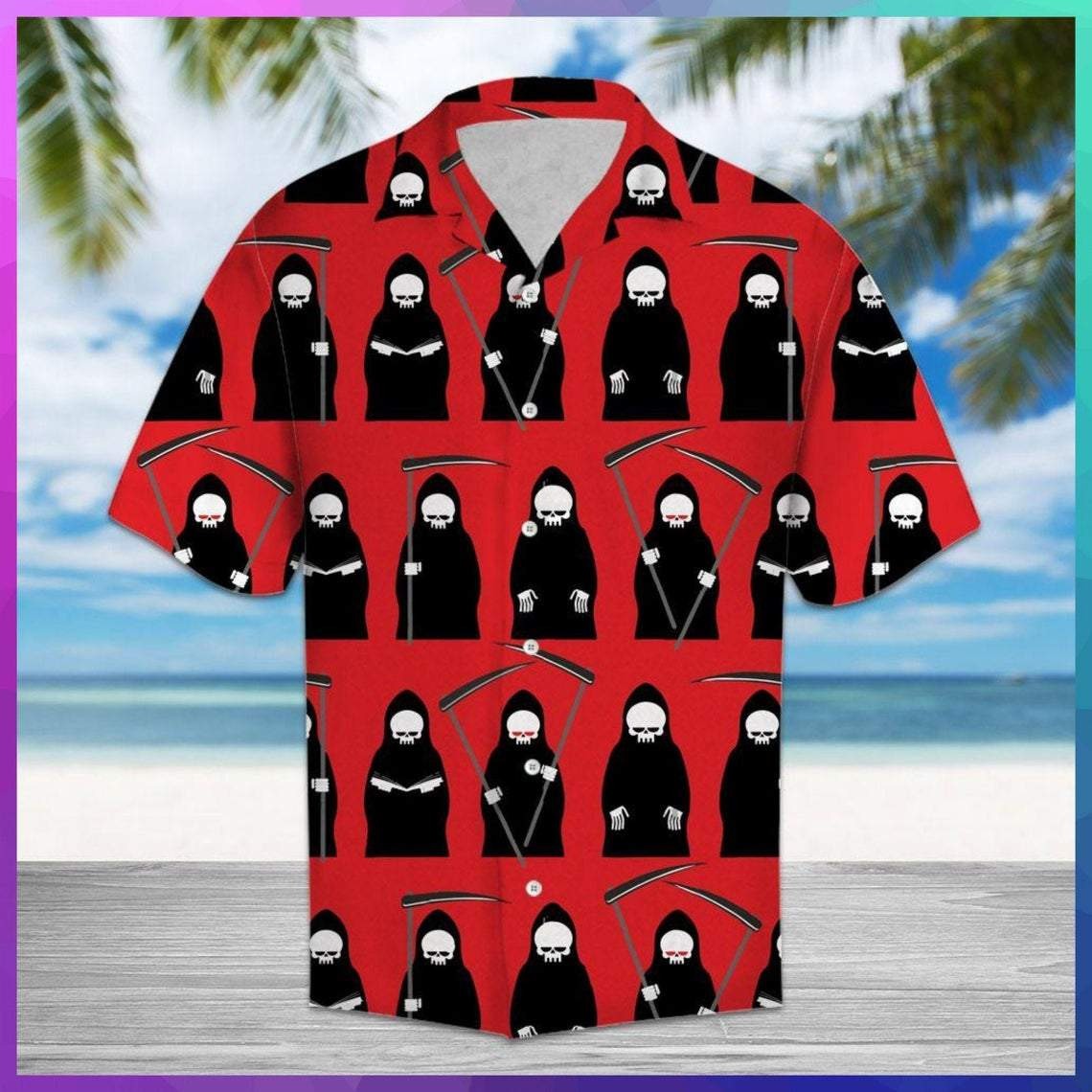 Amazing Grim Reaper Hawaiian Shirt