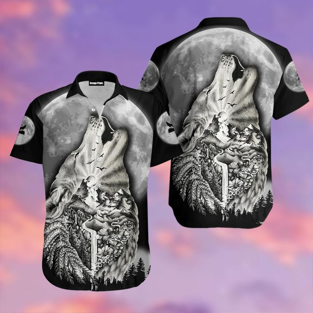 Wolf Spirit Tattoo Hawaiian Shirt