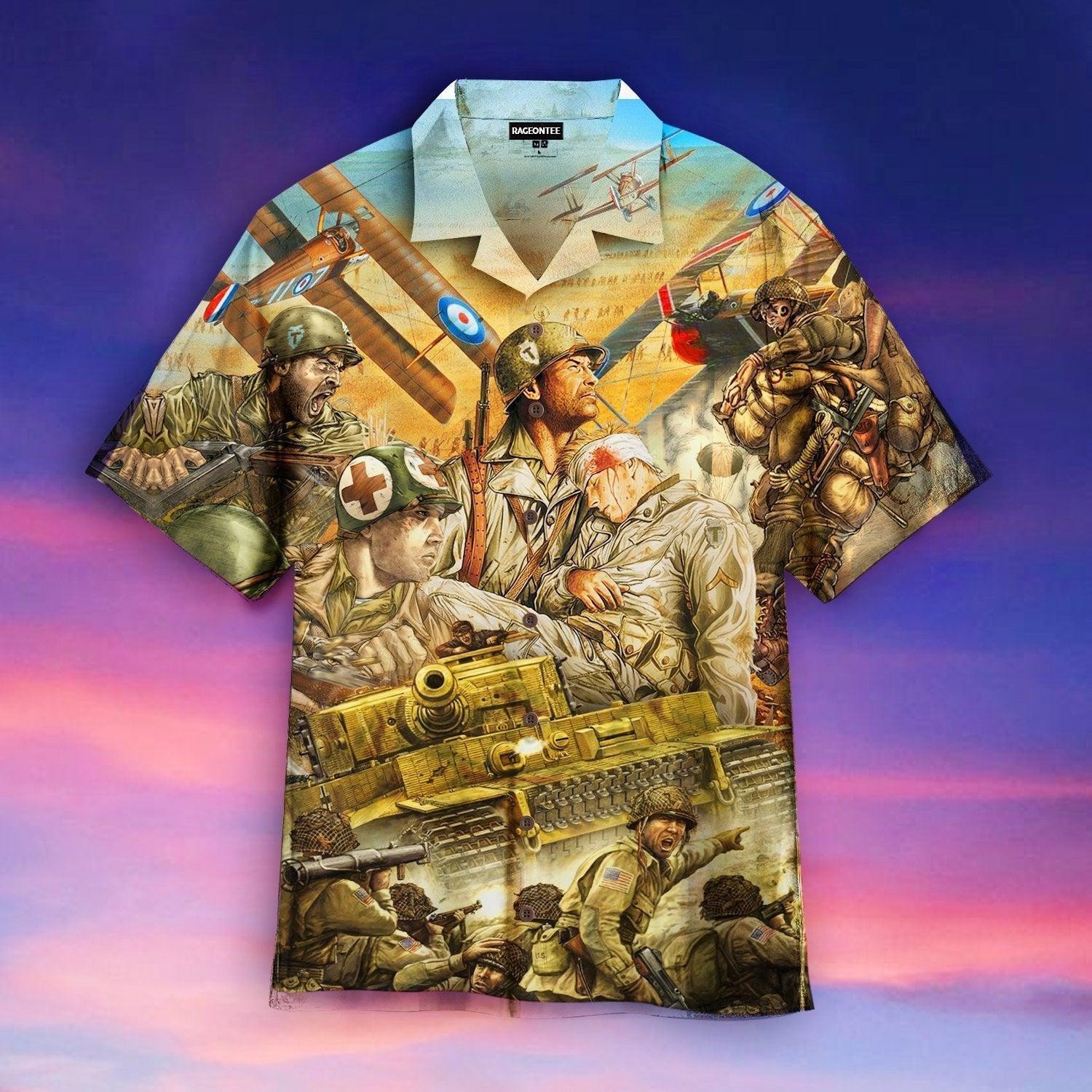 The Veteran Fight Like A Superhero Hawaiian Shirt