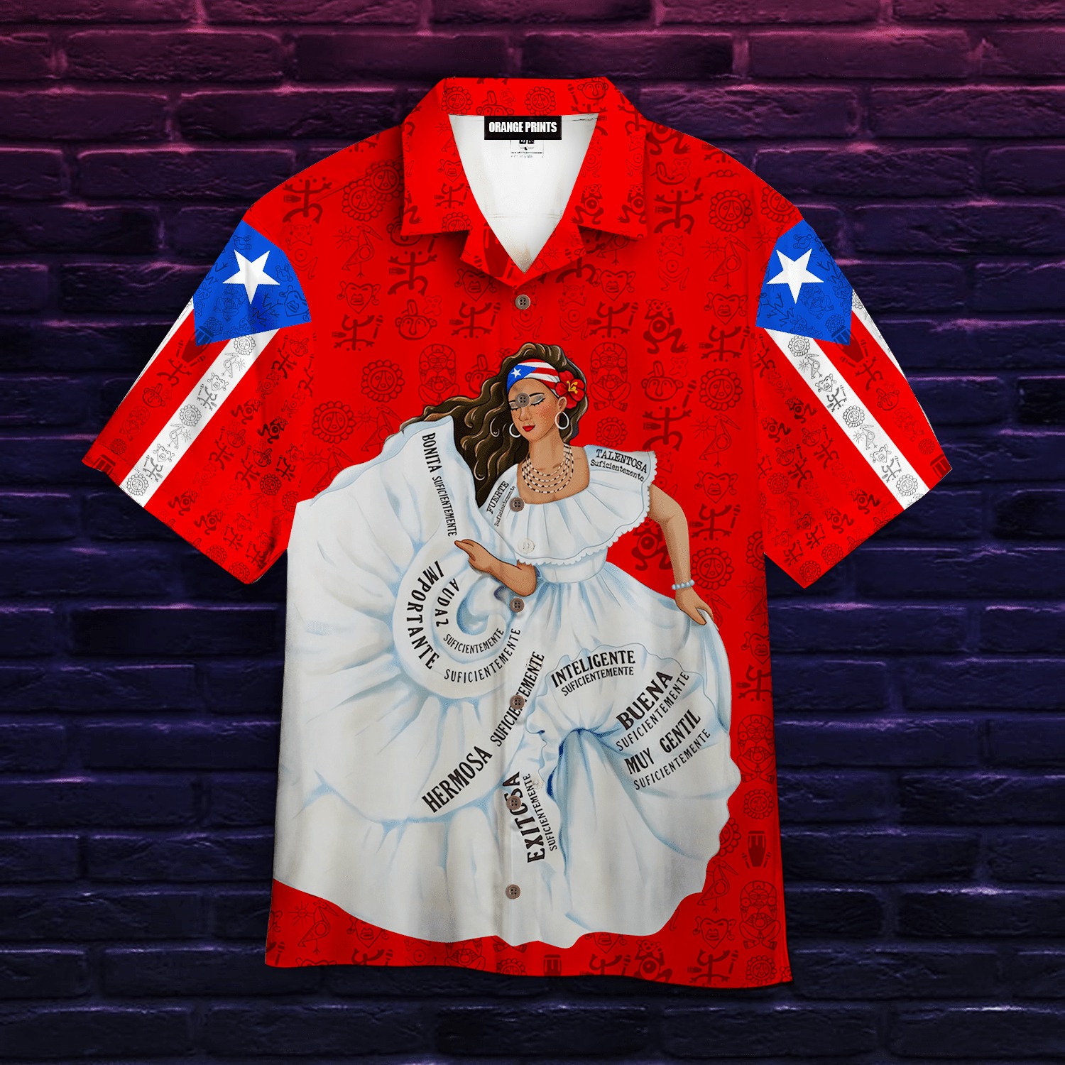 Pretty Puerto Rico Girl Hawaiian Shirt