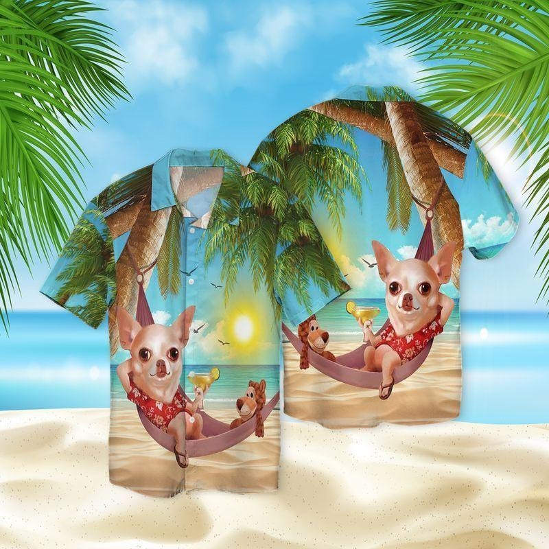Chihuahua In The Beach Hawaiian Shirt