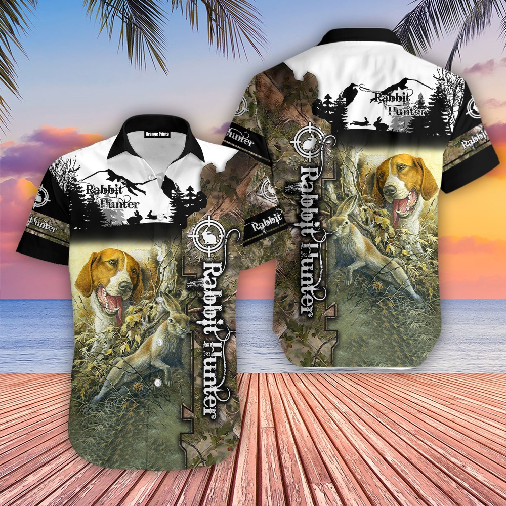 Rabbit Hunting Hawaiian Shirt