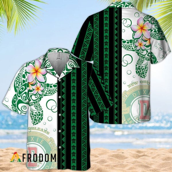 Polynesian Blend Ocean Turtle Dixie Beer Hawaiian Shirt