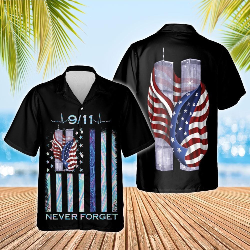 Patriot Day 9_11 Never Forget Hawaiian Shirt