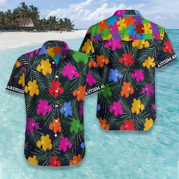 Autism Tropical Hawaiian Shirt