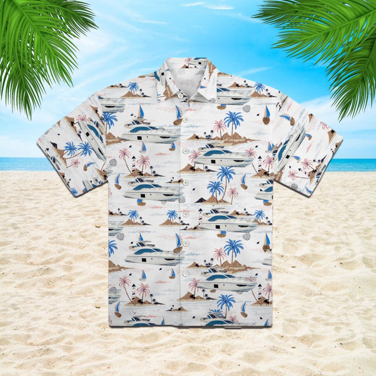 Yacht USA Hawaiian Shirt