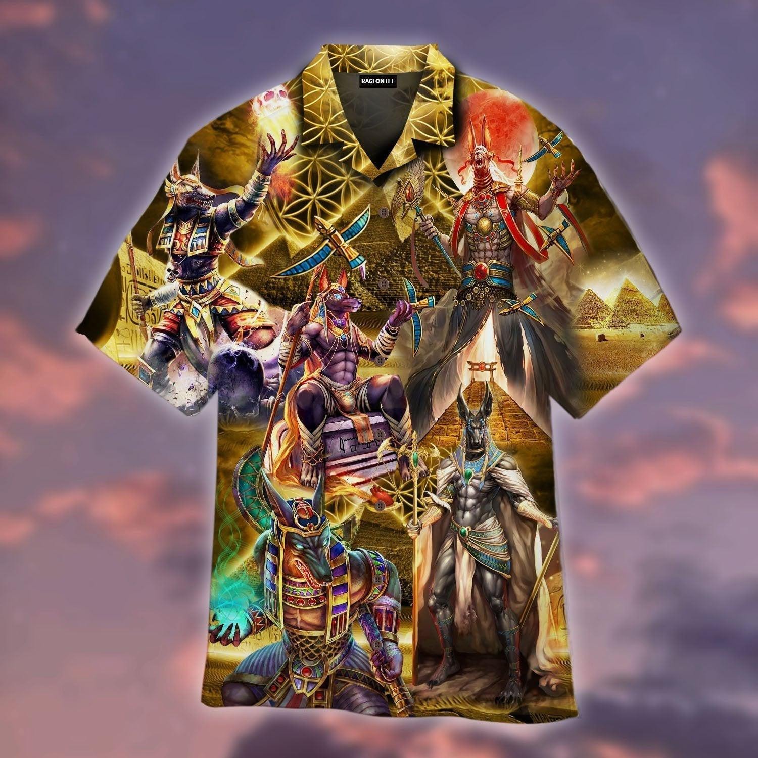 The Egyptian God Anubis Hawaiian Shirt