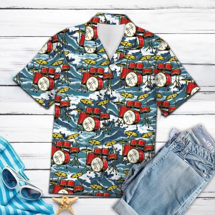 Drums For Summer Hawaiian Shirt