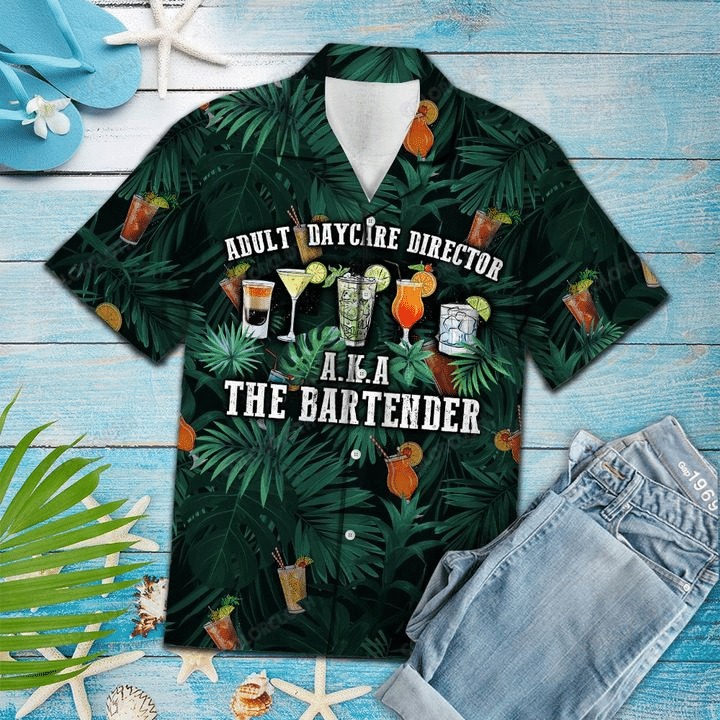 The Bartender Tropical Hawaiian Shirt