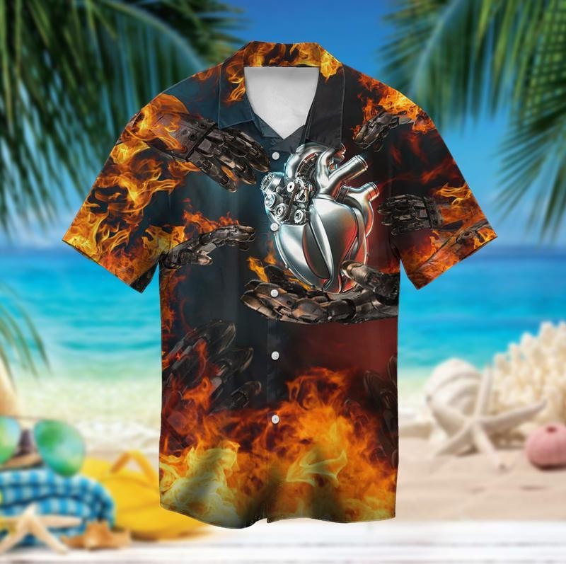 Mechanic Heart Hawaiian Shirt