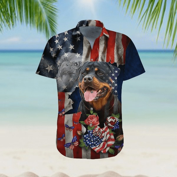 Rottweiler Hawaiian Shirt