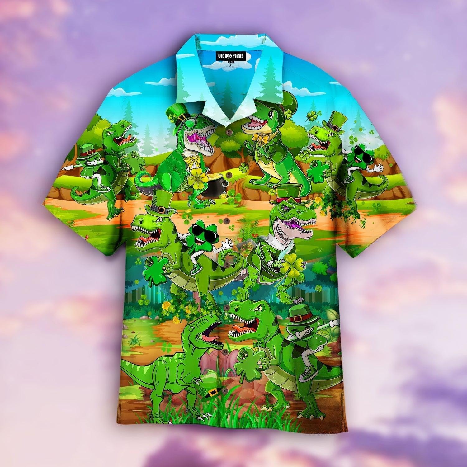 rex Happy Patricks Day Aloha Hawaiian Shirt