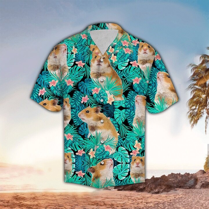 Hamsters Tropical Hawaiian Shirt