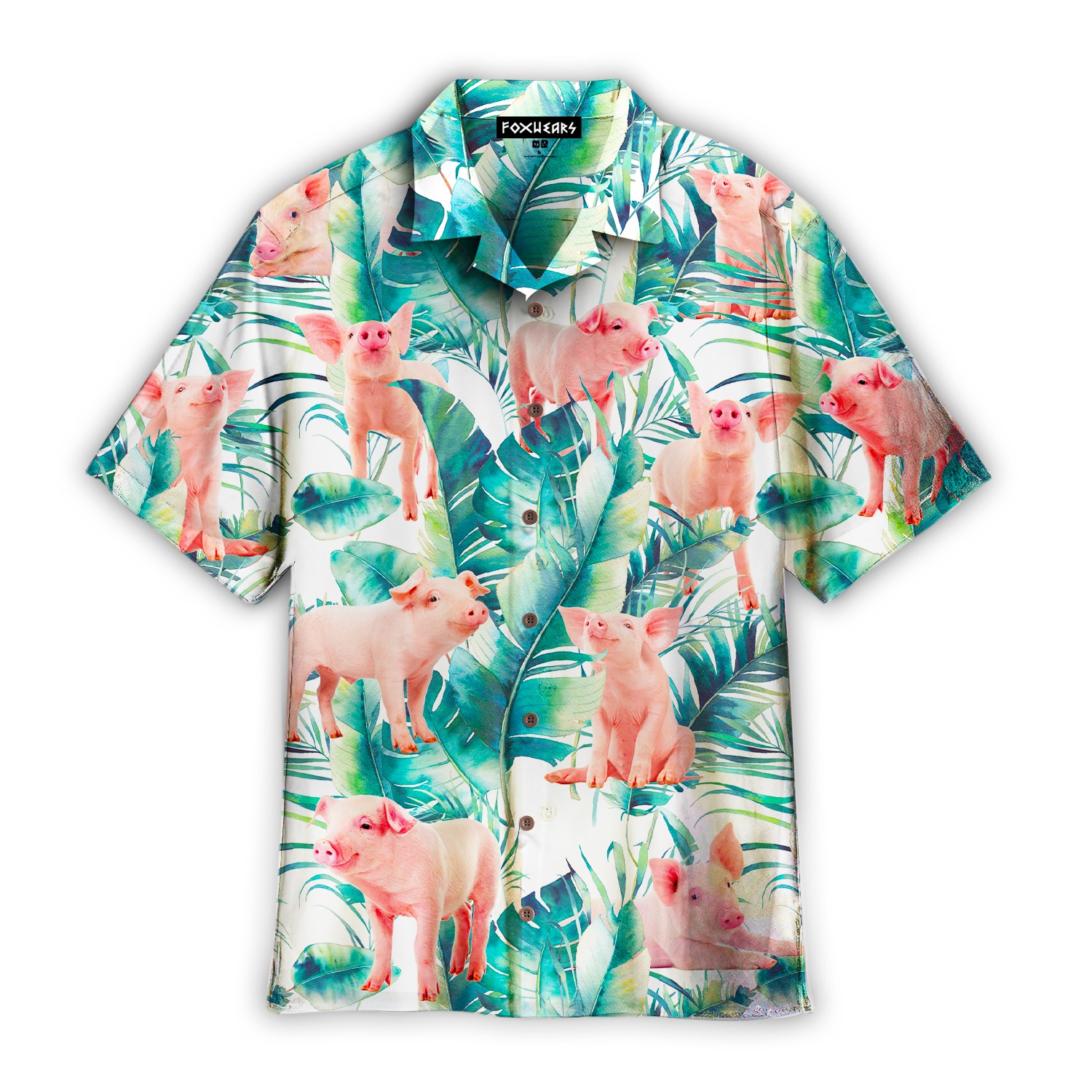 Tropical Funny Pig Hawaiian Shirt