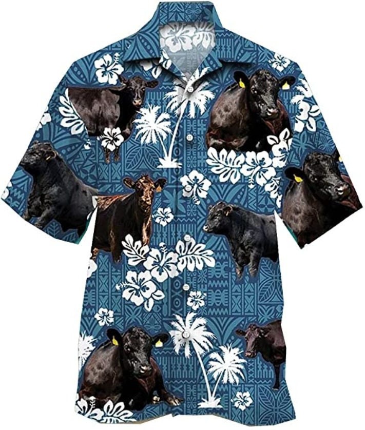 Tropical Cow Hawaiian Shirt
