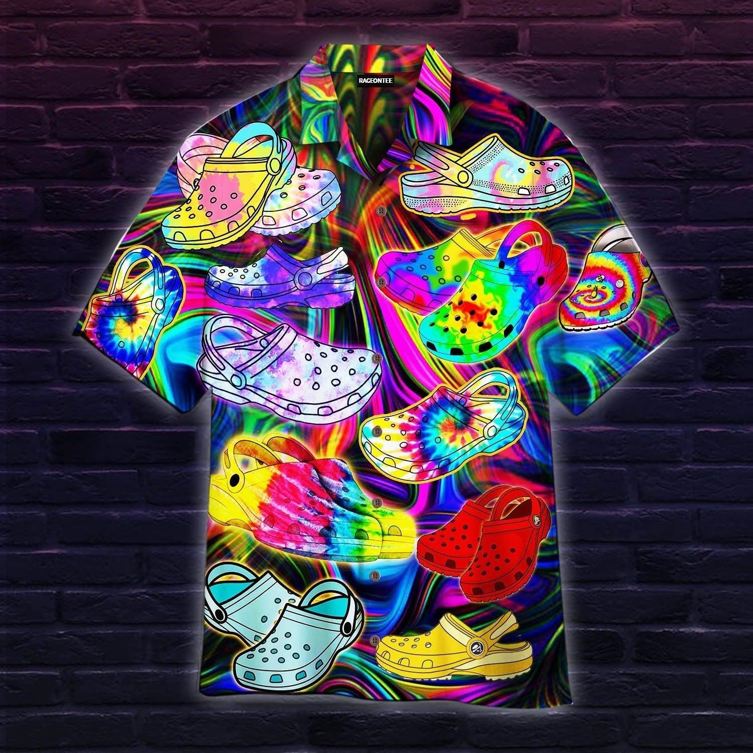 The Party Don’t Start Til I Croc In Hawaiian Shirt