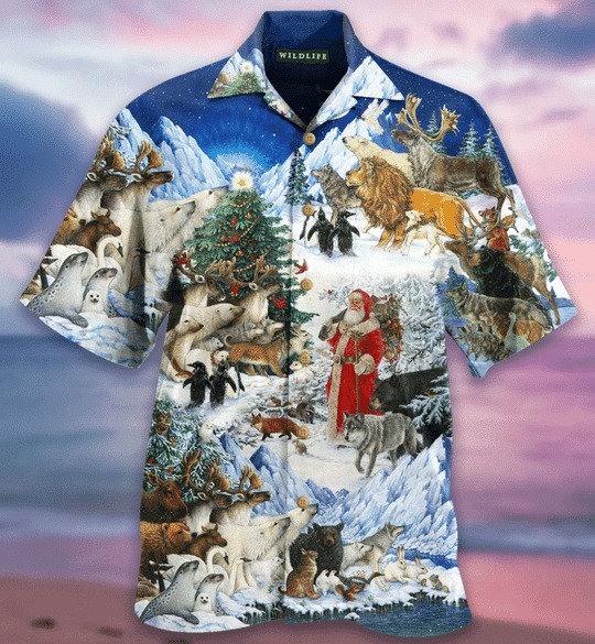 Wildlife Christmas Hawaiian Shirt