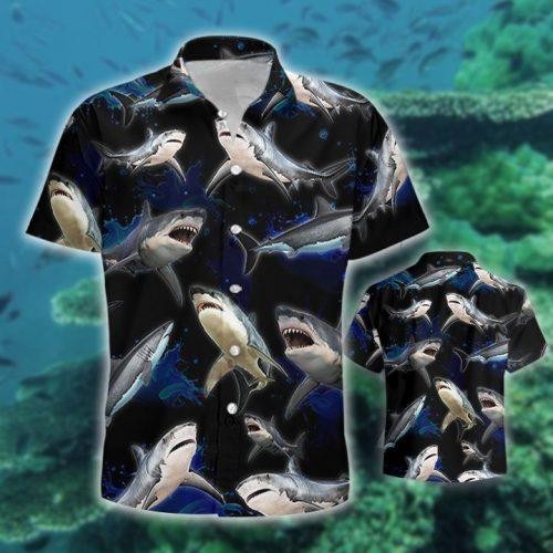 Shark Wave Water Hawaiian Shirt