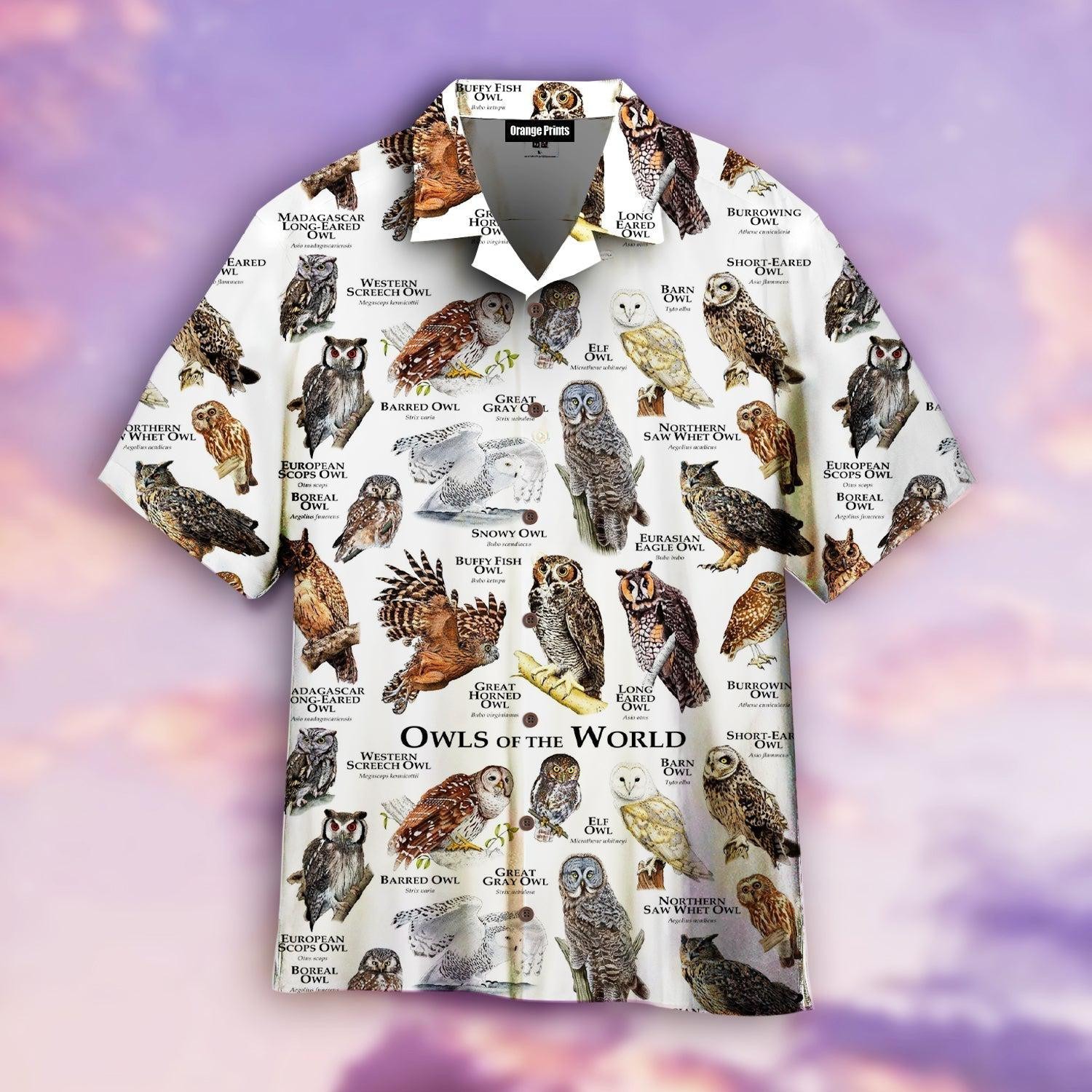 Owls of The World Hawaiian Shirt