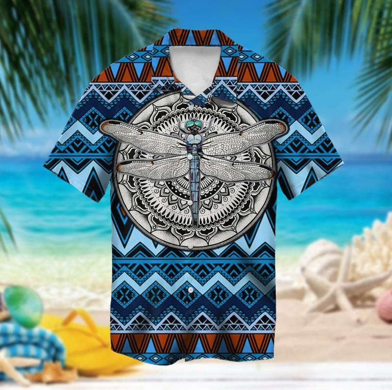 Native American Dragonfly Hawaiian Shirt