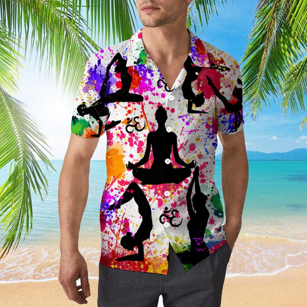 Yoga Color Peace Life Hawaiian Shirt