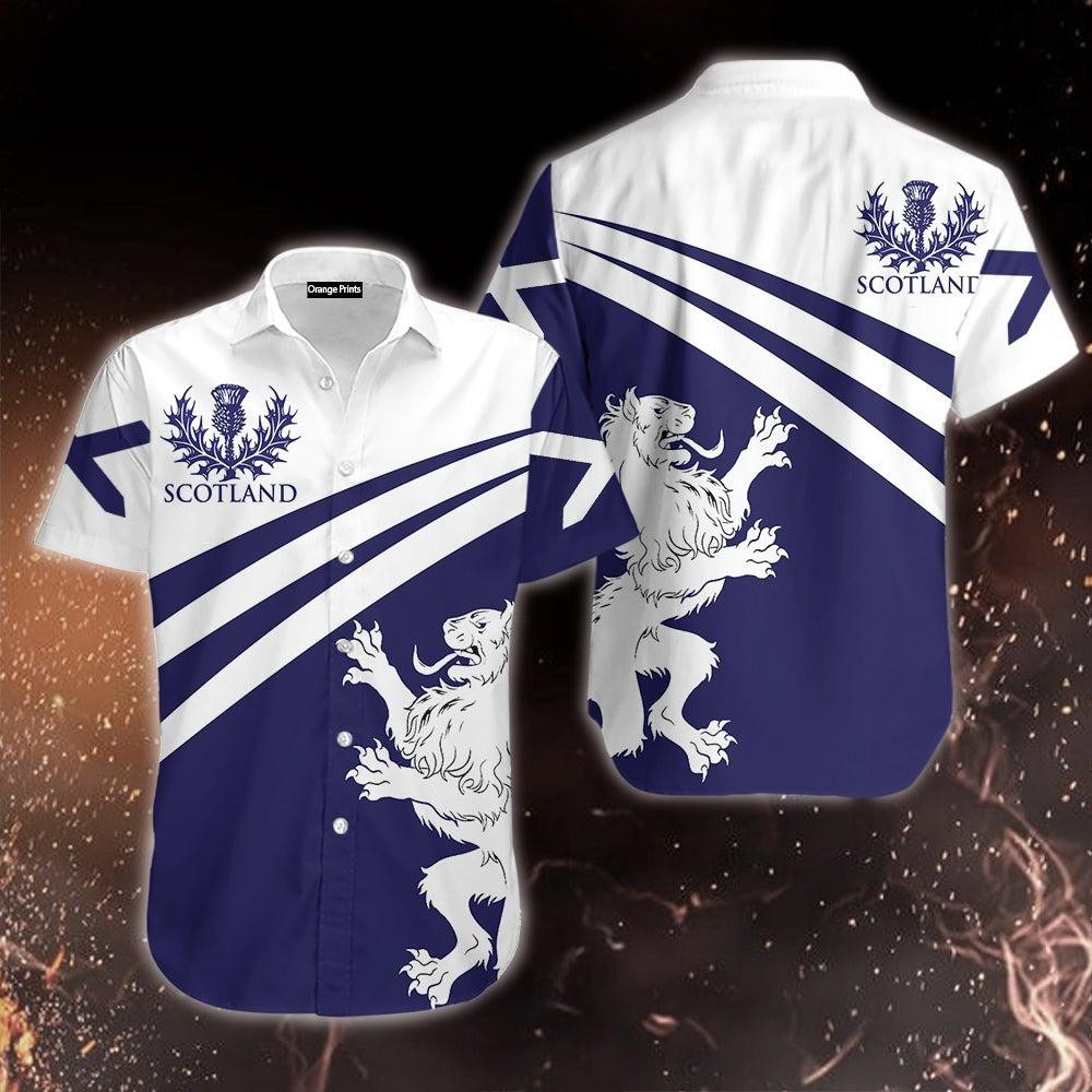 Scotland – FLag Thistle & Lion St Patrick’s Day Hawaiian Shirt