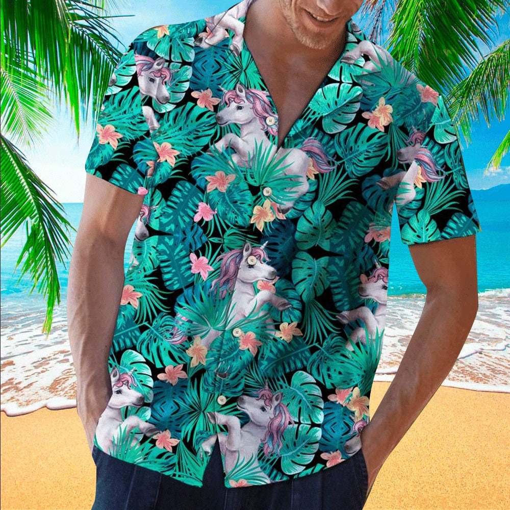 Tropical Unicorn Hawaiian Shirt