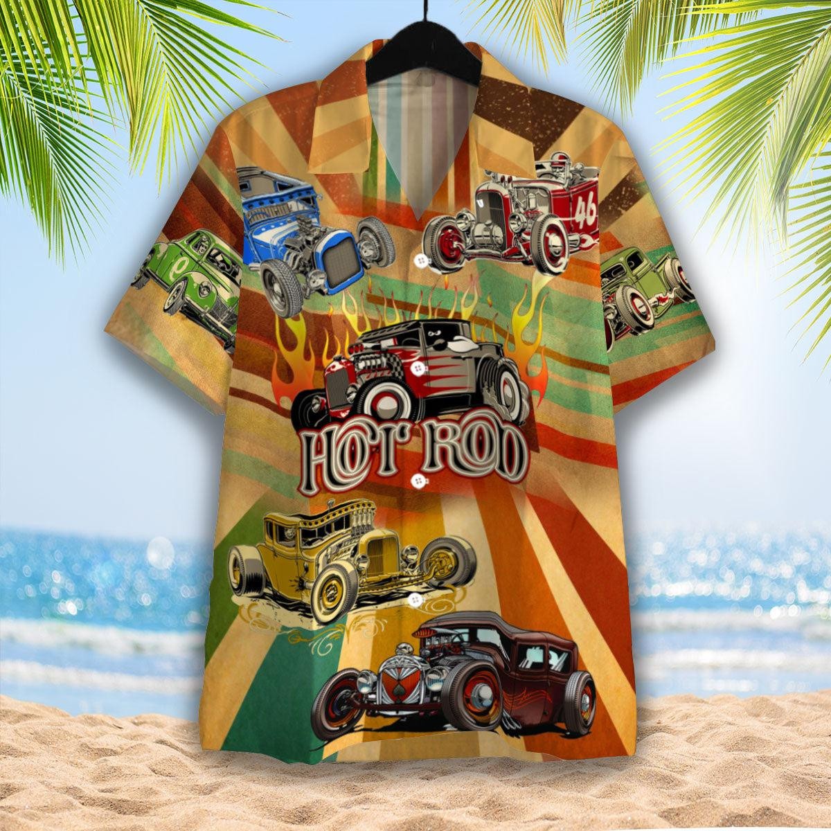 Vintage Hot Rod Lover Hawaiian Shirt