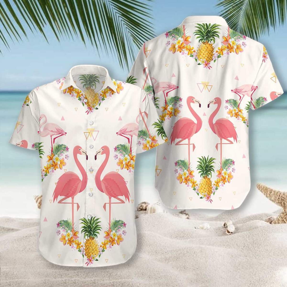 Pineapple And Flamingo Hawaiian Shirt