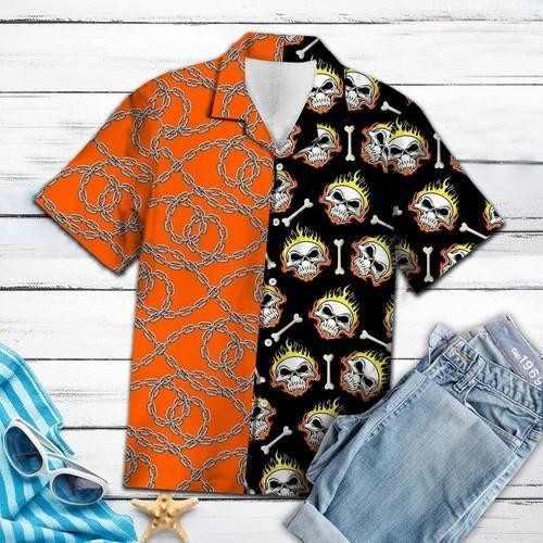 Skull and Bones Hawaiian Shirt