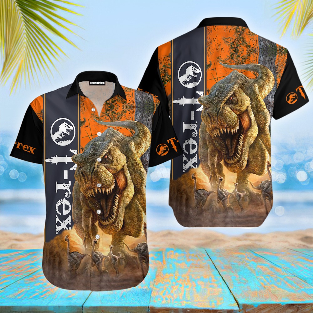 Rex Hunting Hawaiian Shirt