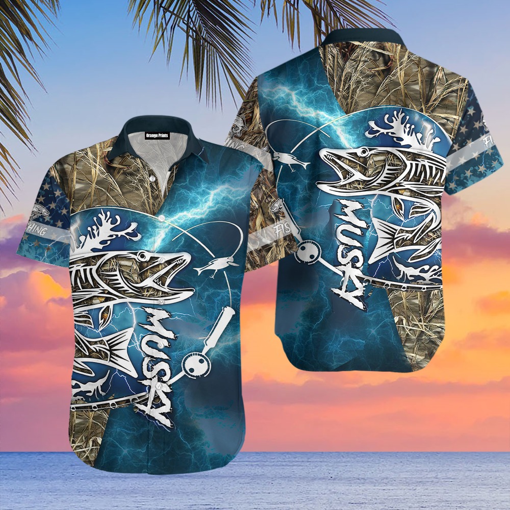 Trout Fishing Hawaiian Shirt
